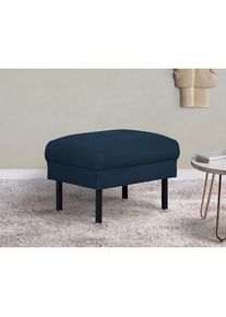 Hocker »Lillibeth Polsterhocker, Sitzhocker, Masse B/T/H: 64/50/48 cm« passend zur Serie "Lillibeth", auch in Cord und Samtoptik , blau , Home Affaire