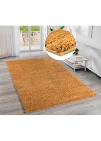 Hochflor-Teppich »Shaggy Soft« rechteckig 30 mm Höhe gewebt, Uni Farben, besonders weich und kuschelig, Kundenliebling , gelb , Bruno Banani ,...
