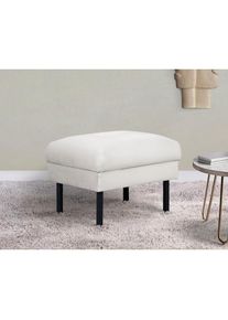 Home Affaire Hocker »Lillibeth Polsterhocker, Sitzhocker, Masse B/T/H: 64/50/48 cm« passend zur Serie "Lillibeth", auch in Cord und Samtoptik , beige , Home...