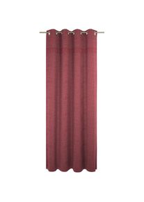 Vorhang »Wiessee« Ösen 1 Stk. tlg. nach Mass , rosa , WIRTH , Obermaterial: 50% Baumwolle, 30% Modal, 20% Leinen