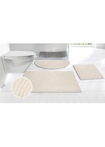 my home, my home Badematte &raquo;Ognon, Scandi, Boho, modernes Muster&laquo; H&ouml;he 15 mm rutschhemmend beschichtet fussbodenheizungsgeeignet schnell trocknend 