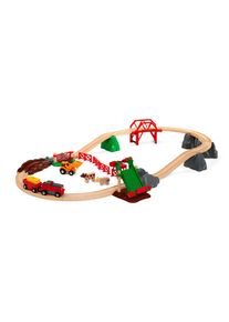 Spielzeug-Eisenbahn »Grosses Bauernhof-Set« , bunt , Brio