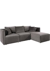 Ecksofa »Nöre L-Form« 3 Teile, in vielen Bezugsqualitäten und Farben. Modulteile s. "Nöre" , grau , Andas