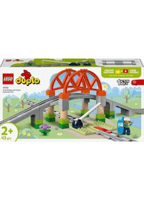 Spielbausteine »DUPLO Eisenbahnbrücke und Schienen 10426« , bunt , Lego