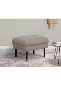 Home Affaire Hocker »Lillibeth Polsterhocker, Sitzhocker, Masse B/T/H: 64/50/48 cm« passend zur Serie "Lillibeth", auch in Cord und Samtoptik , braun , Home...