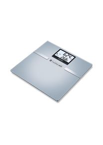Sanitas, Körper-Analyse-Waage »SBF 70 Silber«, silberfarben, Mit Abschaltautomatik und Überlastungsanzeige