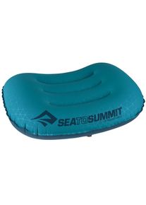 Sea To Summit, Sea To Summit Reisekissen »Aeros Ultralight Pillow Large Aqua«, blau, Polyester, Multifunktionelles Mini-Ventil zum einfachen Aufblasen