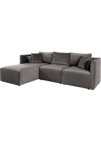 Ecksofa »Nöre L-Form« 3 Teile, in vielen Bezugsqualitäten und Farben. Modulteile s. "Nöre" , grau , Andas