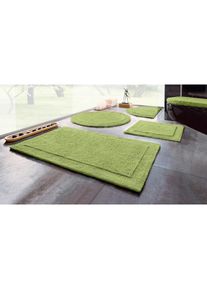 my home Badematte »Kapra, Badvorleger, Badezimmer Teppich« Höhe 14 mm beidseitig nutzbar fussbodenheizungsgeeignet strapazierfähig mit Bordüre,...