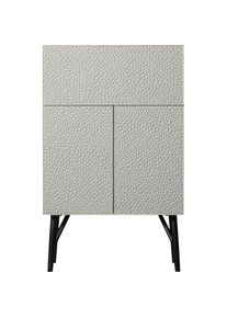 Woood , Barschrank »Carve« mit grafischen Muster, Breite 90 cm , weiss , Auffällige Aufbewahrung: Carved