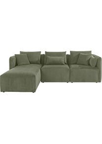 Ecksofa »Nöre L-Form« 3 Teile, in vielen Bezugsqualitäten und Farben. Modulteile s. "Nöre" , grün , Andas