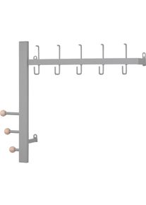 Garderobenleiste aus Metall, Breite 64 cm , grau , Inosign