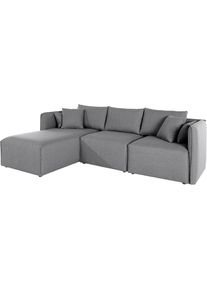 Ecksofa »Nöre L-Form« 3 Teile, in vielen Bezugsqualitäten und Farben. Modulteile s. "Nöre" , grau , Andas