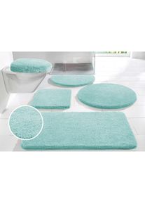 my home Badematte »Merida, Badvorleger, Badezimmer Teppich« Höhe 32 mm rutschhemmend beschichtet fussbodenheizungsgeeignet schnell trocknend...
