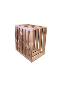 Regal »Holzharasse geflammt, 23,3 x 35 x 32 cm« , braun , Holz Zollhaus