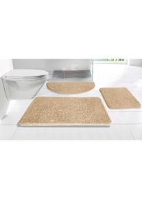 my home Badematte »Glitzer, Badvorleger, Badezimmer Teppich« Höhe 30 mm rutschhemmend beschichtet fussbodenheizungsgeeignet schnell trocknend...