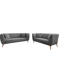 Polstergarnitur »Colori« Set, 3-Sitzer und 2-Sitzer, 2 Stk. tlg. auch als Loveseat erhältlich , grau , Inosign