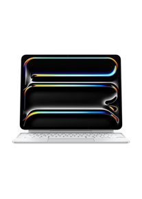 Apple , iPad-Tastatur »Magic Keyboard iPad Pro 13" M4« (Touchpad) , weiss , Zusammenfaltbar zum Schutz der Vorder- und Rückseite auf Reisen –...