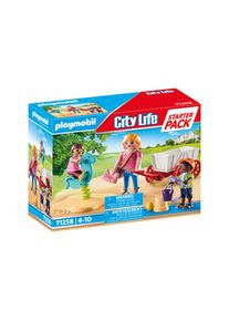 Playmobil , Spielbausteine »City Life Starter Pack Erzieherin mit Bollerwagen 71258« , bunt