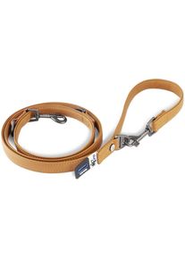Curli, Hundeleine &raquo;verstellbare Leine aus Apfellder&laquo;, braun, Leder, L/B: 1,6 m x 1,5 cm