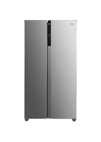 Beko , Side-by-Side 177 cm hoch 90 cm breit , silberfarben , Effizient und dauerhaft haltbar