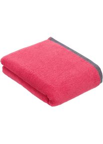 Badetuch »Prato« Uni Farben, mit melierter Optik im Saum , rosa , Bugatti , Obermaterial: 100% Baumwolle