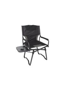 Eurotrail, Campingstuhl &raquo;Regiestuhl Sisteron&laquo; (), dunkelgrau, schwarz, Aluminium, Kunststoff, Polyester, Stahl, B/H/T: 97 cm x 49 cm