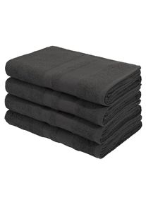 my home, my home Duscht&uuml;cher &raquo;Vanessa, als Set und Serie erh&auml;ltlich, 4 Duscht&uuml;cher, 70x140cm&laquo; Handt&uuml;cher mit Bord&uuml;re, 100% Baumwolle, einfarbig, weich