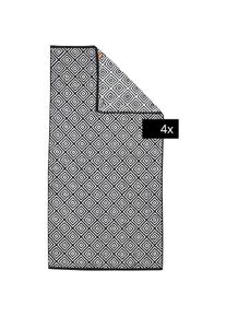 Duschtücher »DAILY SHAPES« , schwarz , done. , Obermaterial: 100% Baumwolle