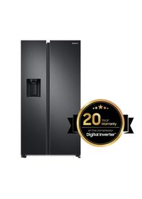 Samsung , Side-by-Side 178 cm hoch 91,2 cm breit , grau , 20 Jahre Garantie auf den Kompressor