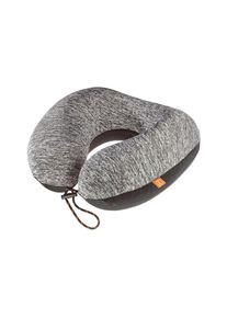 Ackerman Reisekissen »GOTravel Memory ZZZs«, grau, orange, Leichte Verjüngung nach hinten für eine natürlichere, aufrechte Schlafposition