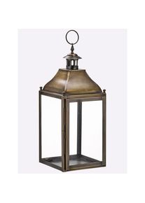 Ackerman Windlicht, messingfarben, In 2 Gr&ouml;ssen