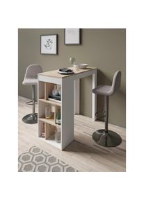 Bargruppe »Essgruppe Casino 01, Moby« Set, Tisch mit Barhockern, 3 Stk. tlg. Barhocker höhenverstellbar , grau , ByLiving