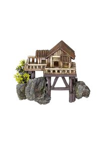 Aquariendeko »Holzhaus mit Pflanzen 23 x 45363 x 17 cm« , braun , Nobby