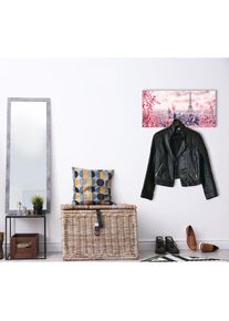 Garderobenleiste »Paris« inkl. 3 Edelstahlhaken und Aufhängung , rosa , queence