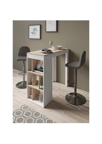 Bargruppe »Essgruppe Casino 01, Moby« Set, Tisch mit Barhockern, 3 Stk. tlg. Barhocker höhenverstellbar , grau , ByLiving