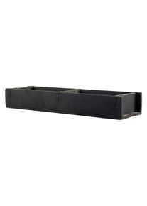 Holzkiste »Aufbe. alte Backsteinform« , schwarz , Chic Living