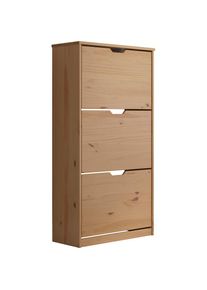 Schuhschrank »Mestre« praktisch und aus massiver Kiefer , gelb , INTER-FURN