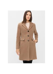 Fuchs & Schmitt Fuchs Schmitt, Unisex, Wollmantel &raquo;Wollkurzmantel&laquo; mit Reverskragen, beige, 48, Klassischer Mantel im Blazerstil von Fuchs Schmitt