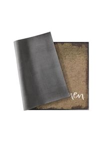 Salonloewe, Fussmatte rechteckig 7 mm H&ouml;he, taupe, Kunstfaser, Polyamid, 7 mm