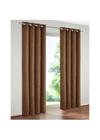 WIRTH, Vorhang &raquo;B-Holmsund&laquo; &Ouml;sen 1 Stk. tlg., braun, Chenille, Polyacryl