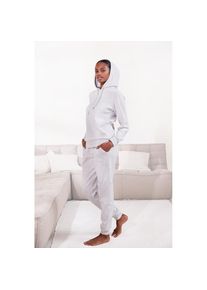 Vivance, Unisex, Loungehose bequeme Loungehose mit seitlichen Taschen, grau meliert, 32/34, N-Gr, Jogginghose mit elastischem Tunnelzugbund