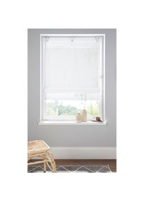 Raffrollo »Fuma« mit Hakenaufhängung transparent, Polyester, Hakenaufhängung , weiss , Home Affaire , Obermaterial: 100% Polyester