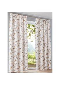 HEINE HOME, HEINE HOME Vorhang Multifunktionsband 1 Stk. tlg., wei&szlig;, bedruckt, Polyester, Multifunktionsband