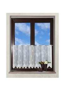 Scheibengardine »Isabelle« Stangendurchzug 1 Stk. tlg. , weiss , Vhg , Obermaterial: 100% Polyester