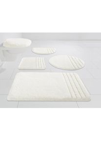 Möve Badematte »Loft, Badvorleger, Badezimmer Teppich« Höhe 30 mm rutschhemmend beschichtet fussbodenheizungsgeeignet schnell trocknend...