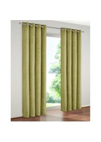 Vorhang »Trondheim 328 g/m²« Ösen 1 Stk. tlg. , grün , WIRTH , Obermaterial: 100% Polyacryl