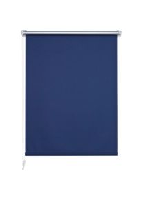 Seitenzugrollo verdunkelnd energiesparend ohne Bohren , blau , Liedeco , Obermaterial: 100% Polyester