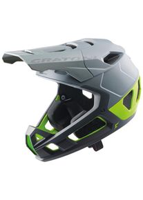Cratoni, Fahrradhelm &raquo;Interceptor 2.0&laquo;, grau, lime matt, 58/61 Kopfumfang: 58cm - 61cm, Fahrradhelm