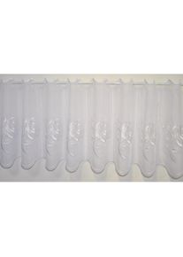 Stickereien Plauen, Scheibengardine &raquo;Rosentraum&laquo; Stangendurchzug 1 Stk. tlg., wei&szlig;, Voile, Polyester